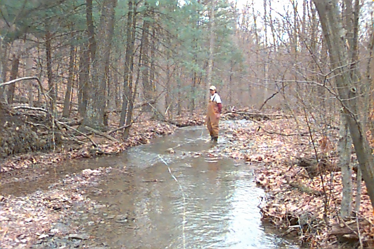 Field photo showing stream conditions at site FIMI-109-R-2000-01