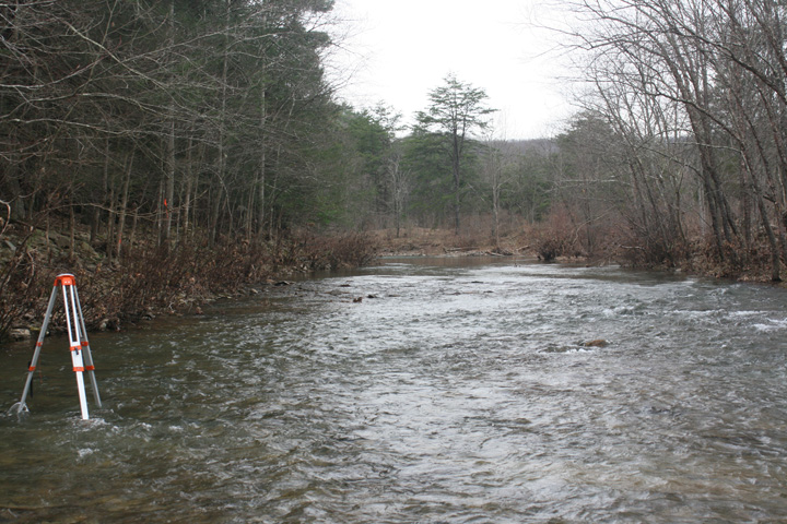 Field photo showing stream conditions at site FIMI-401-A-2010-2