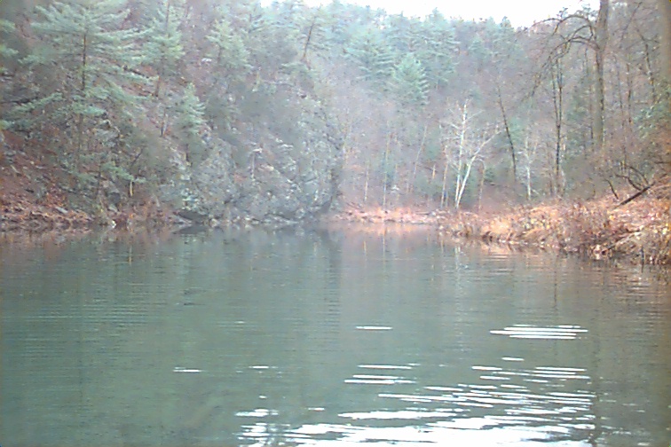 Field photo showing stream conditions at site FIMI-404-R-2000-02