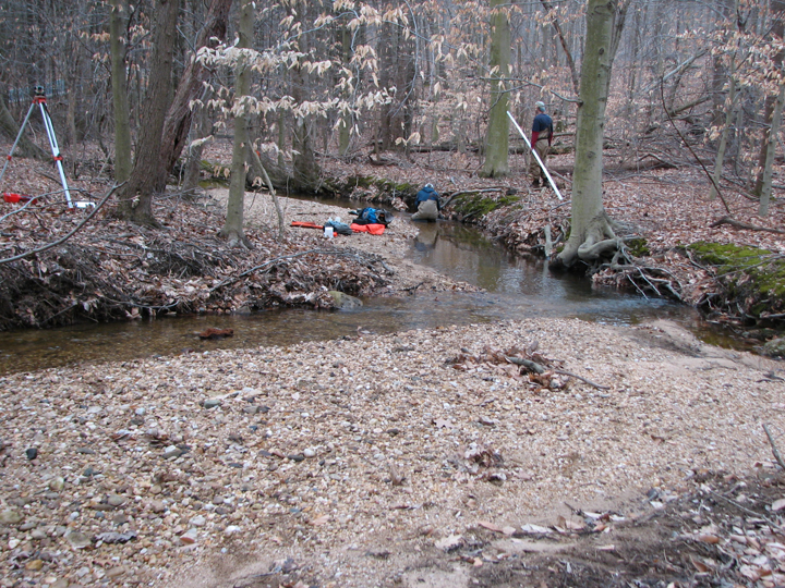 Field photo showing stream conditions at site FURN-101-S-2008-1