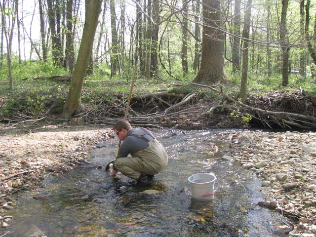 Field photo showing stream conditions at site FURN-101-S-2013-2
