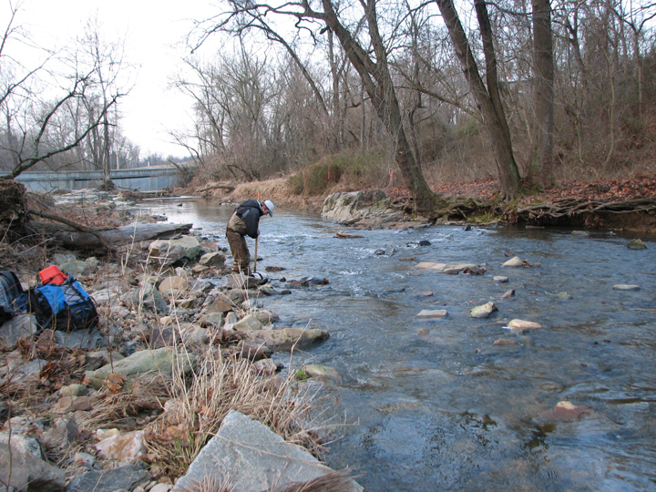 Field photo showing stream conditions at site FURN-204-B-2008-1