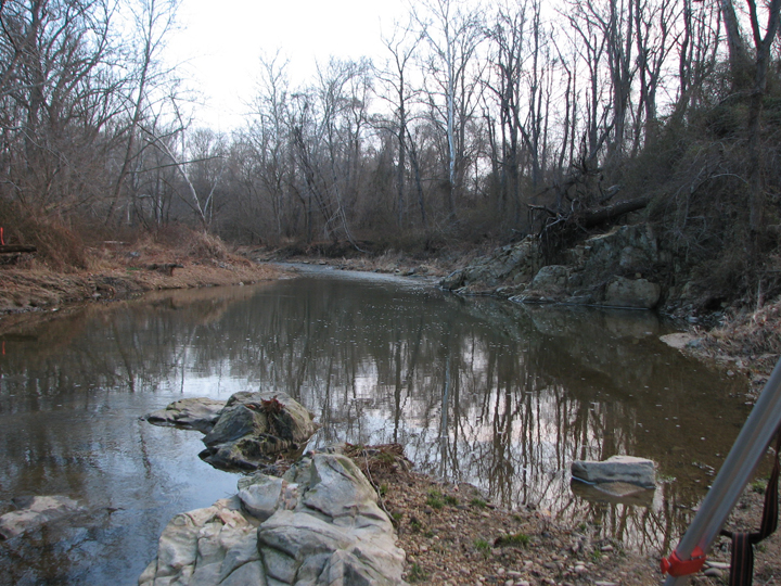 Field photo showing stream conditions at site FURN-204-B-2008-2