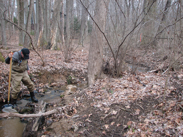 Field photo showing stream conditions at site JONE-109-S-2007-2