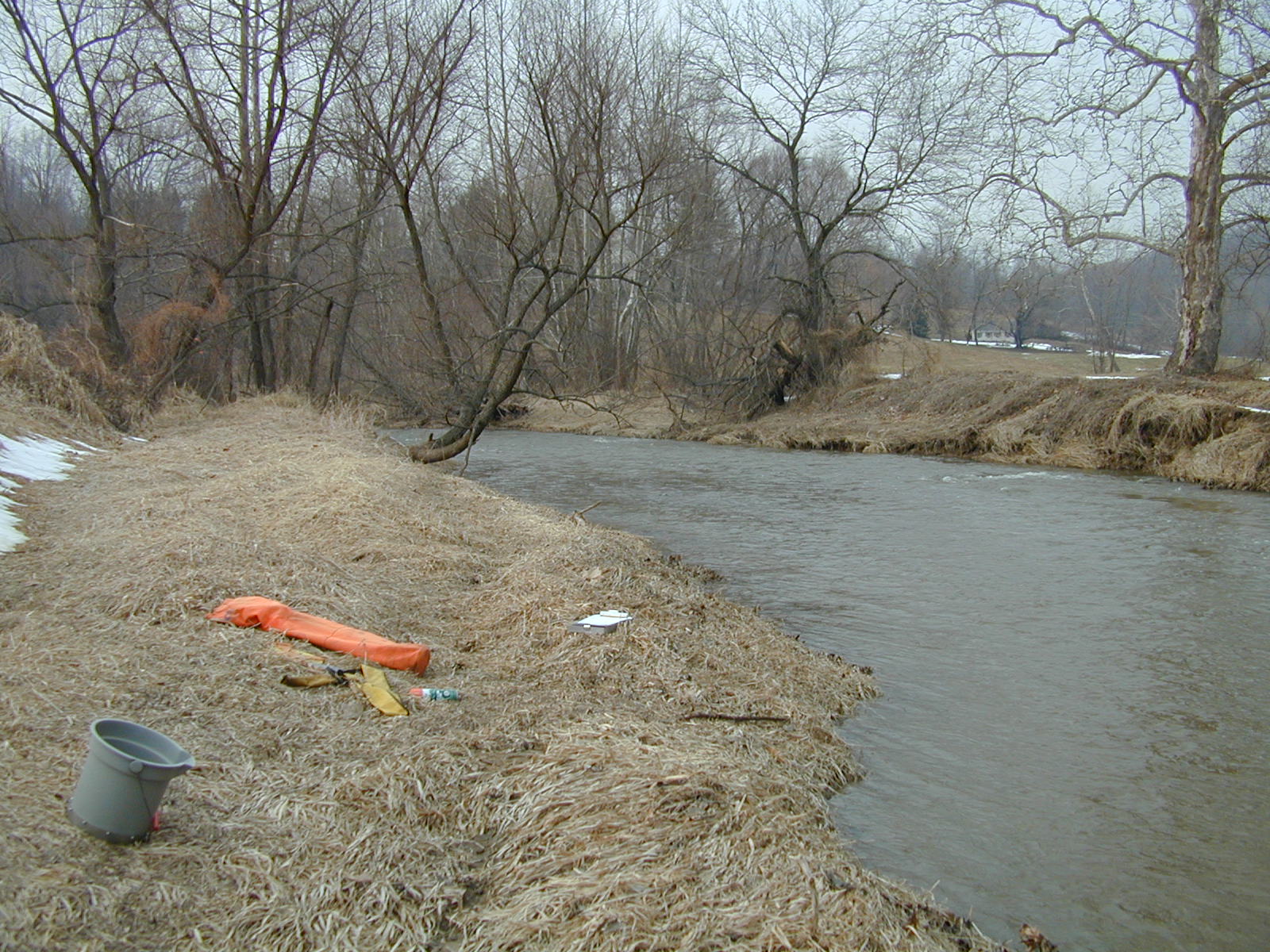 Field photo showing stream conditions at site LIGU-217-R-2003-689
