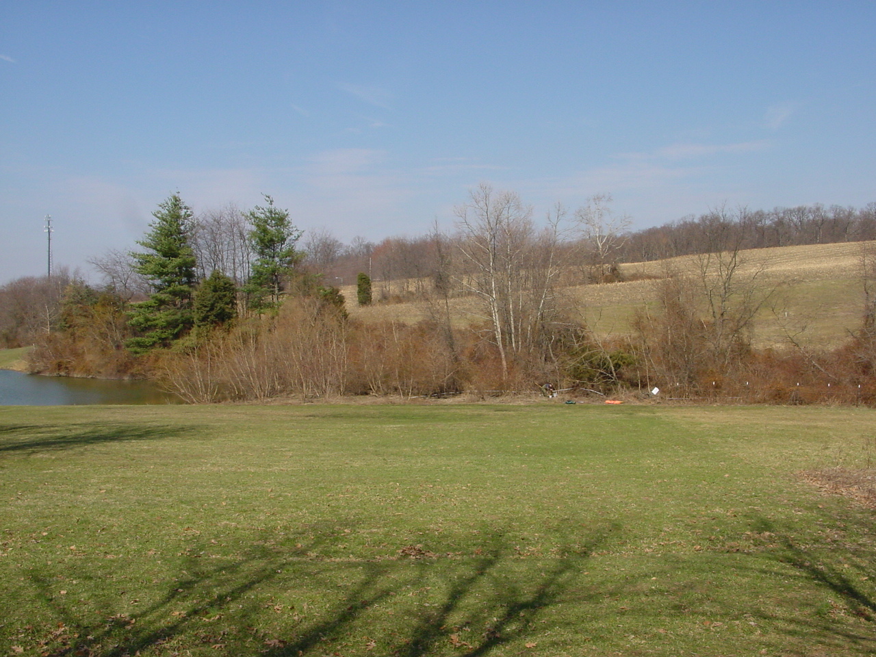 Field photo showing stream conditions at site LMON-127-R-2003-1