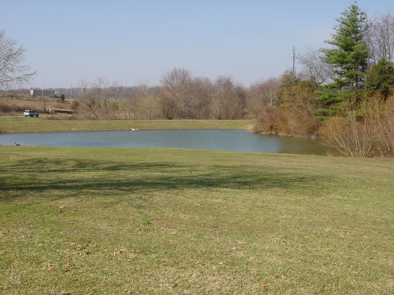 Field photo showing stream conditions at site LMON-127-R-2003-2