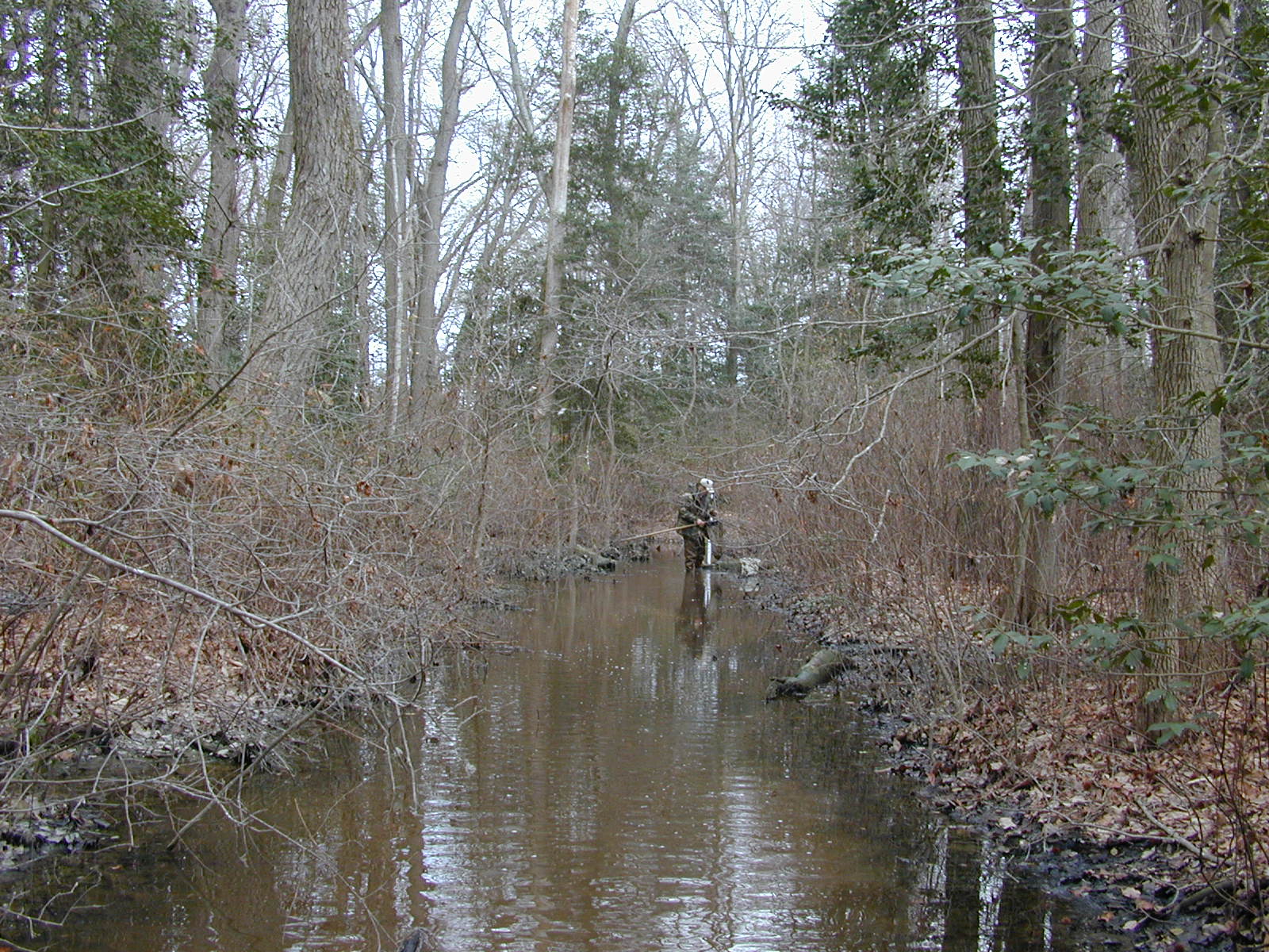 Field photo showing stream conditions at site LOCK-103-R-2003-0894