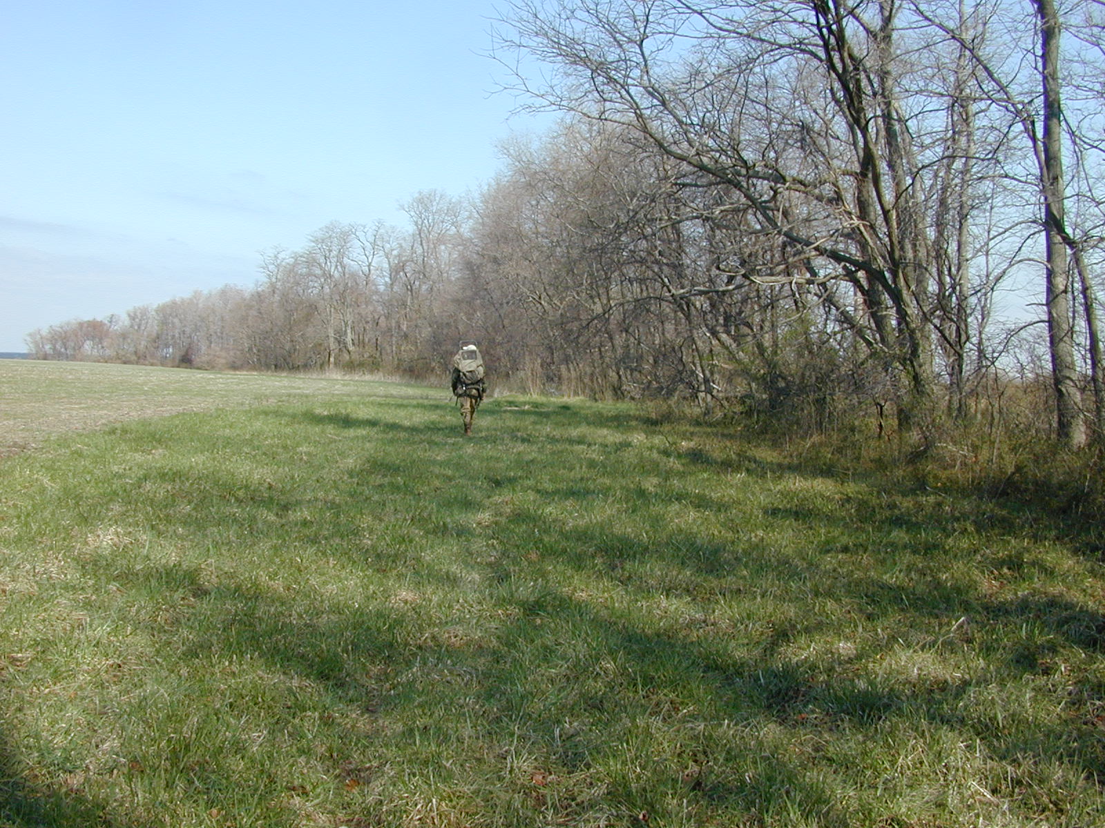 Field photo showing stream conditions at site LOCR-107-R-2002-1
