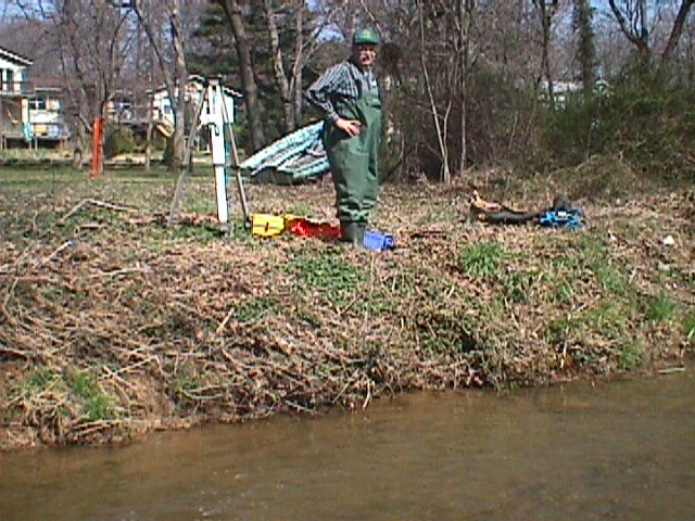 Field photo showing stream conditions at site LPAX-112-R-2000-07_14
