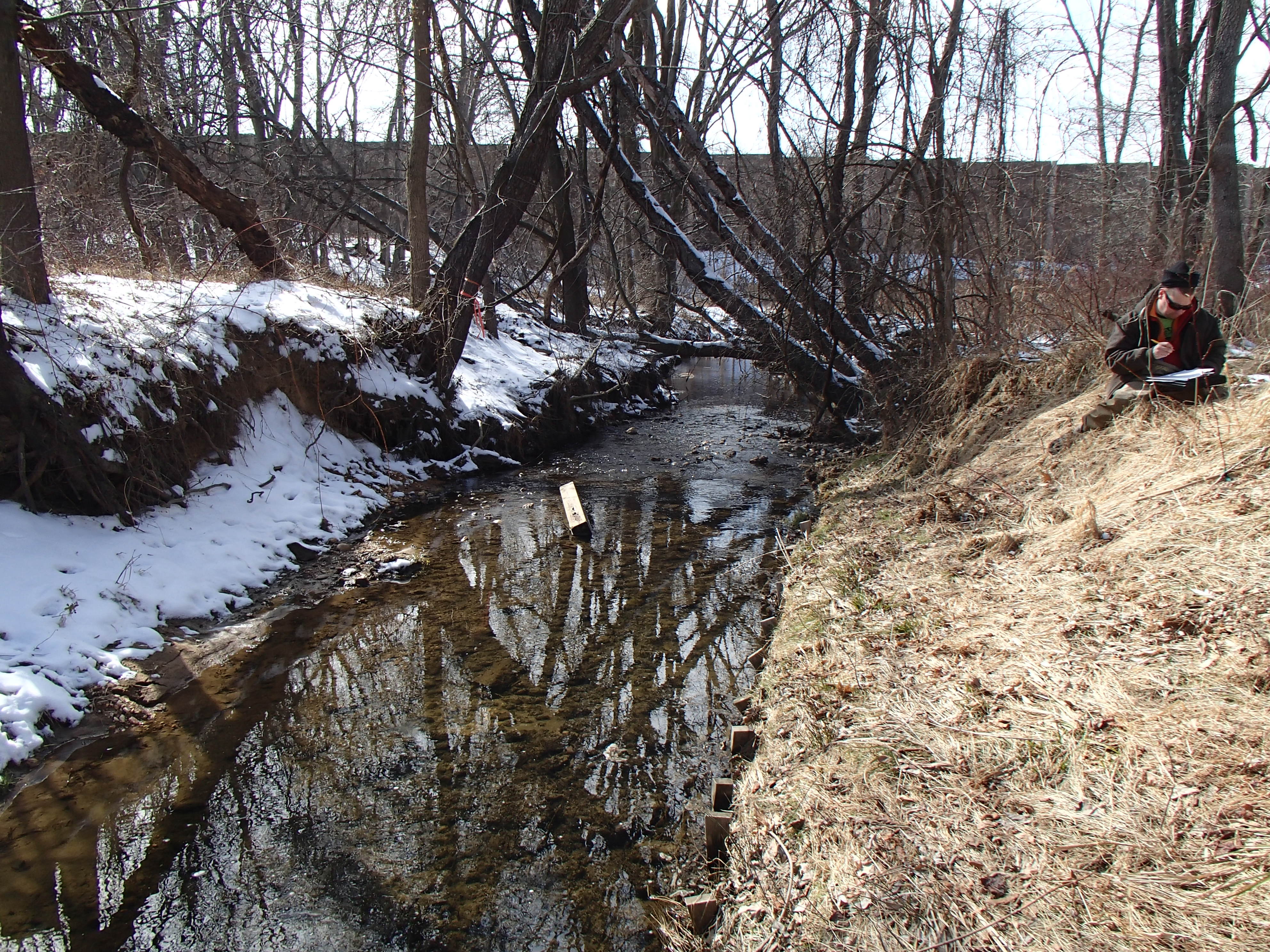 Field photo showing stream conditions at site LPAX-287-X-2014-2