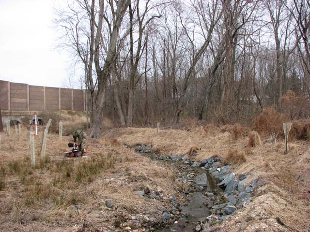 Field photo showing stream conditions at site LPAX-288-X-2013-2