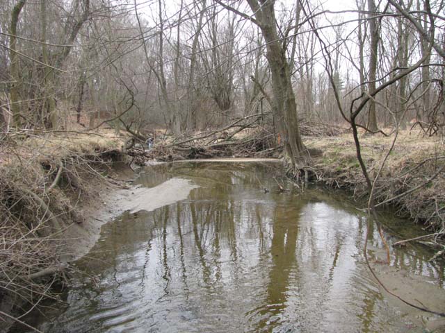 Field photo showing stream conditions at site LPAX-294-X-2013-2