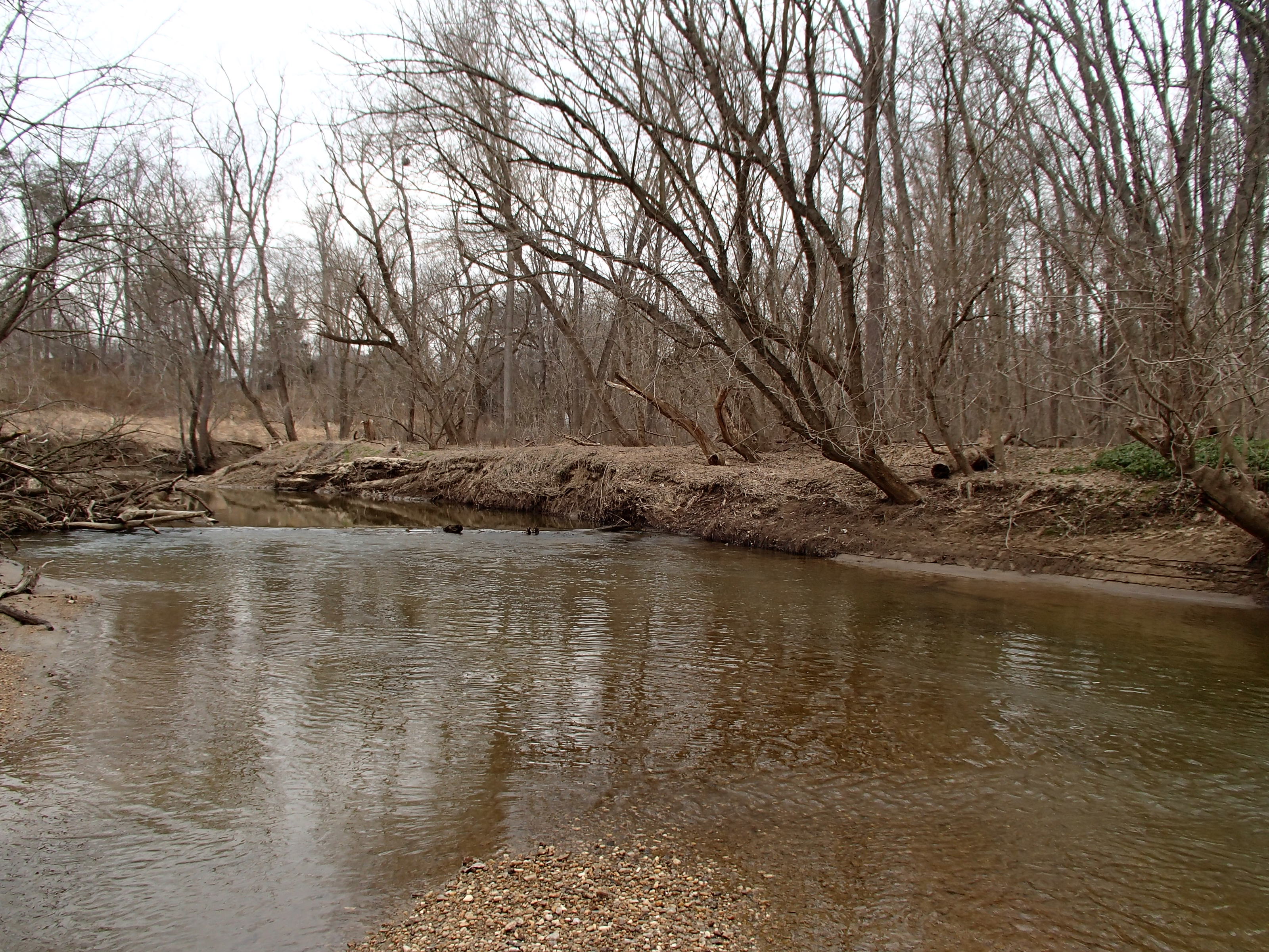 Field photo showing stream conditions at site LPAX-311-R-2014-1