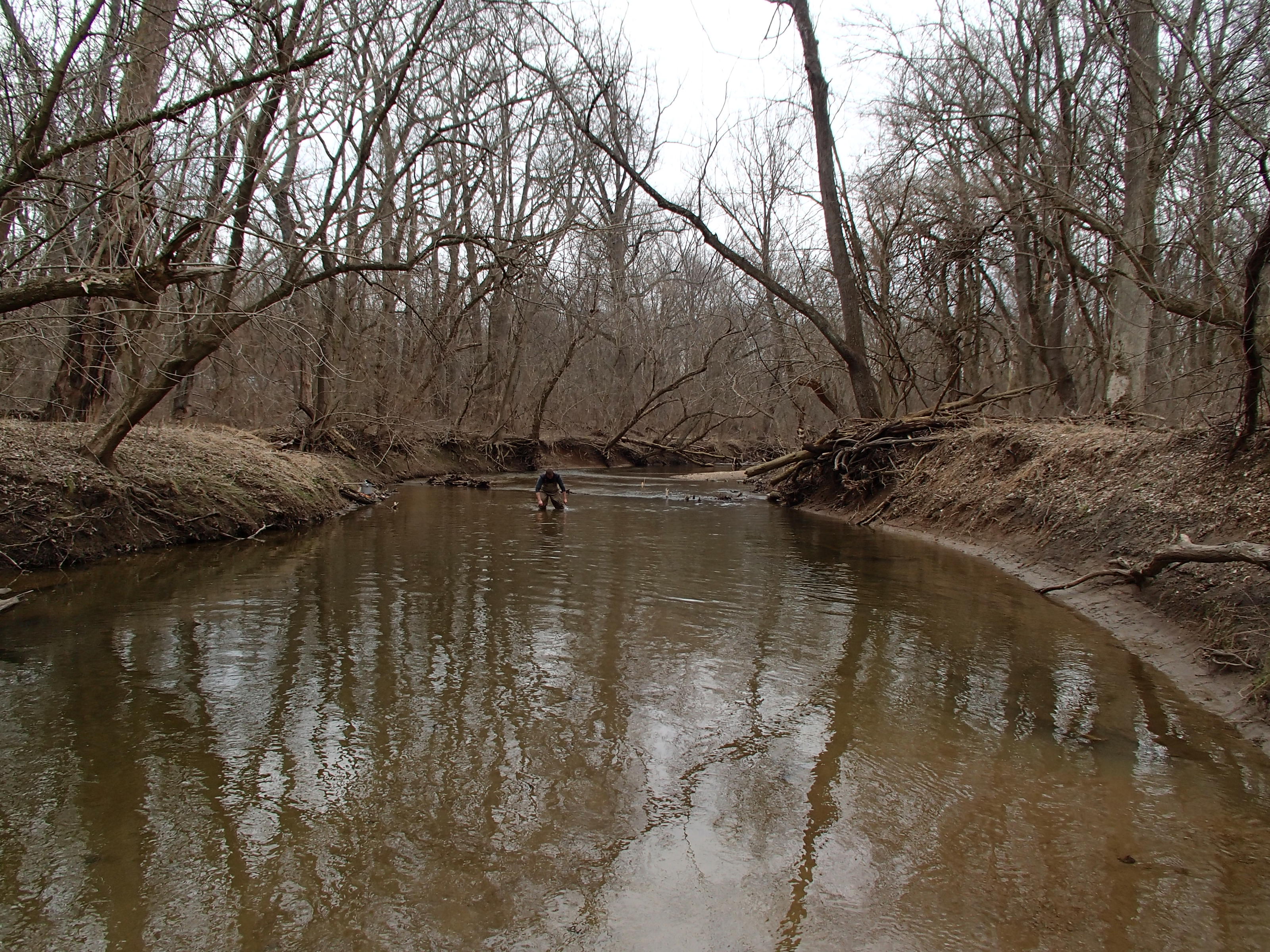 Field photo showing stream conditions at site LPAX-311-R-2014-2