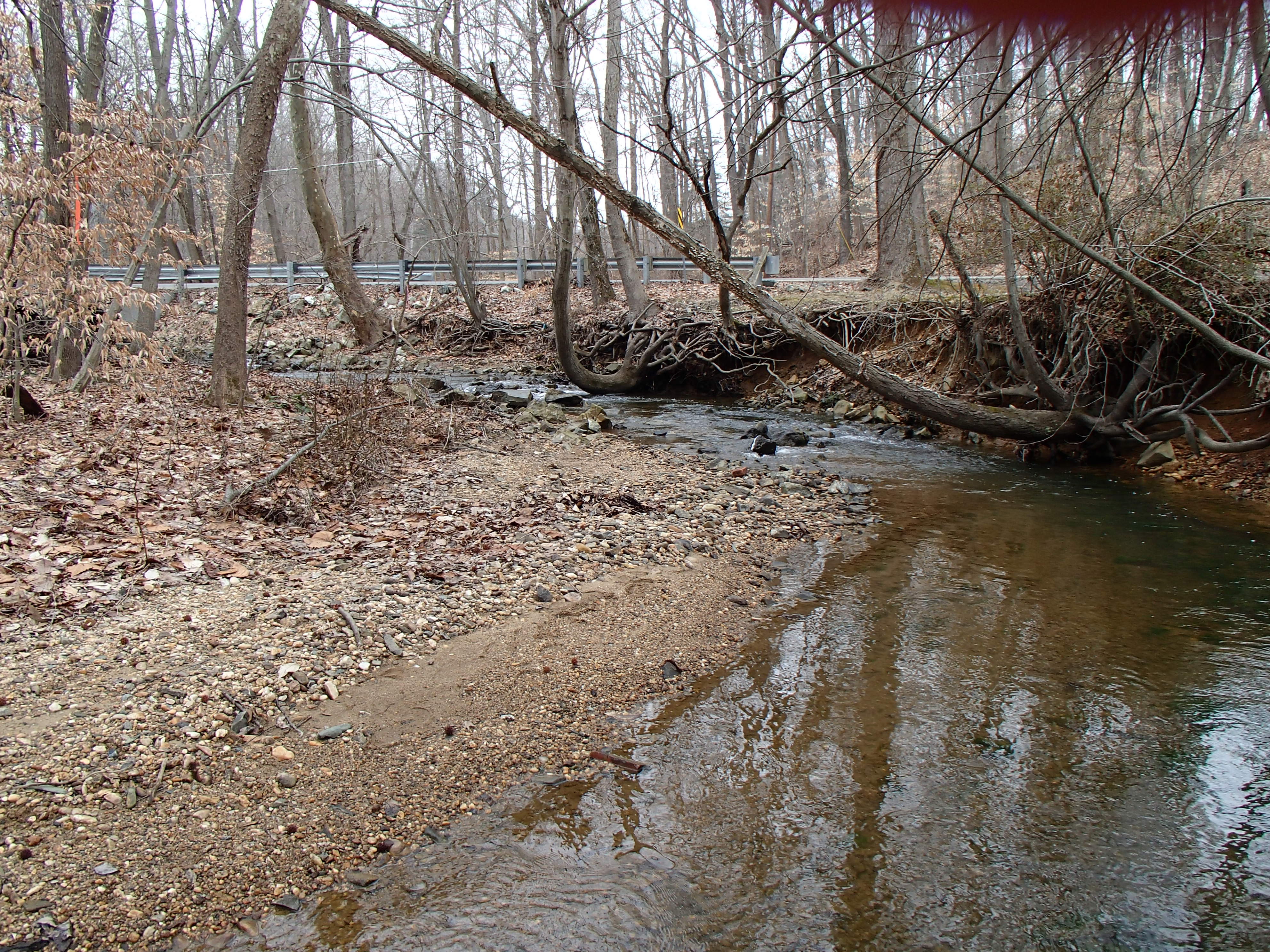 Field photo showing stream conditions at site LSUS-101-X-2014-1
