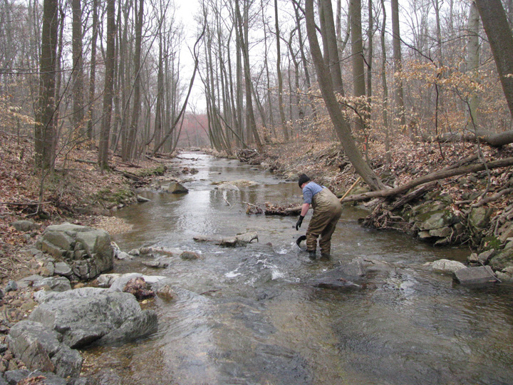 Field photo showing stream conditions at site LSUS-292-A-2011-2