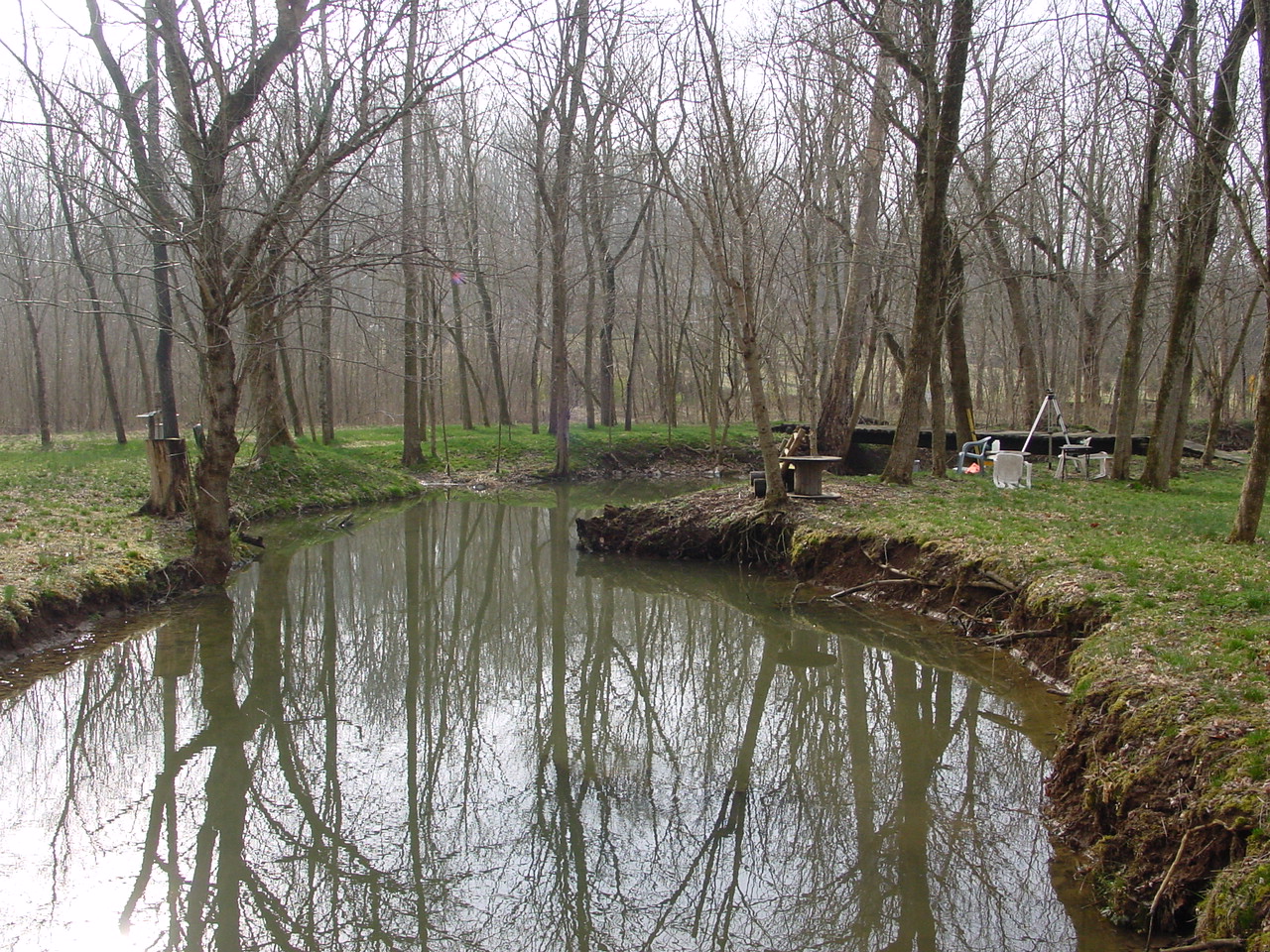 Field photo showing stream conditions at site MARS-211-R-2002-1