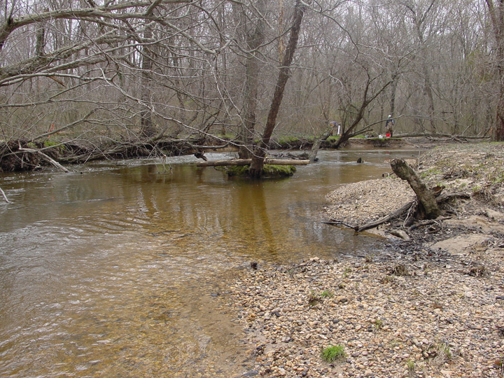 Field photo showing stream conditions at site MATT-033-S-2007-2