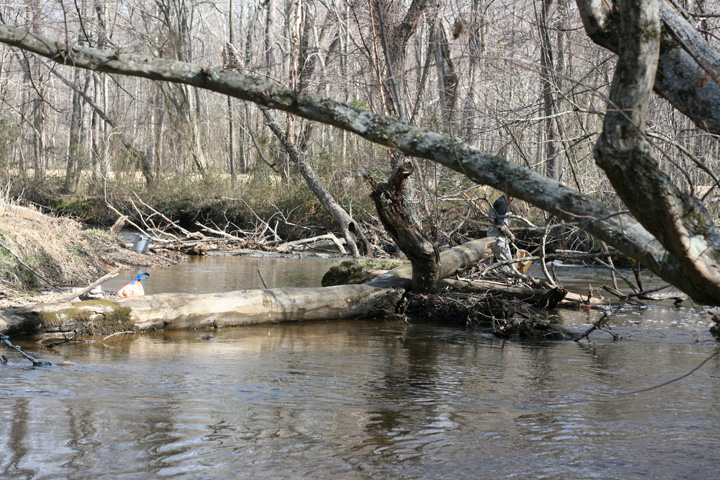 Field photo showing stream conditions at site MATT-033-S-2009-2