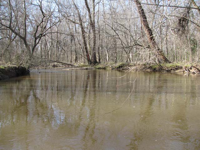 Field photo showing stream conditions at site MATT-033-S-2012-1