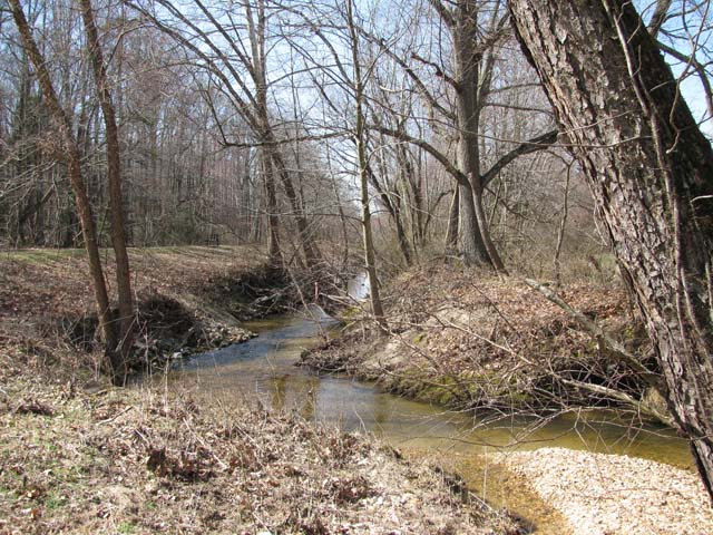 Field photo showing stream conditions at site MATT-101-A-2012-2
