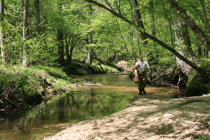 Field photo showing stream conditions at site MATT-102-A-2010-2