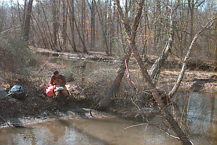 Field photo showing stream conditions at site MATT-103-R-2000-02