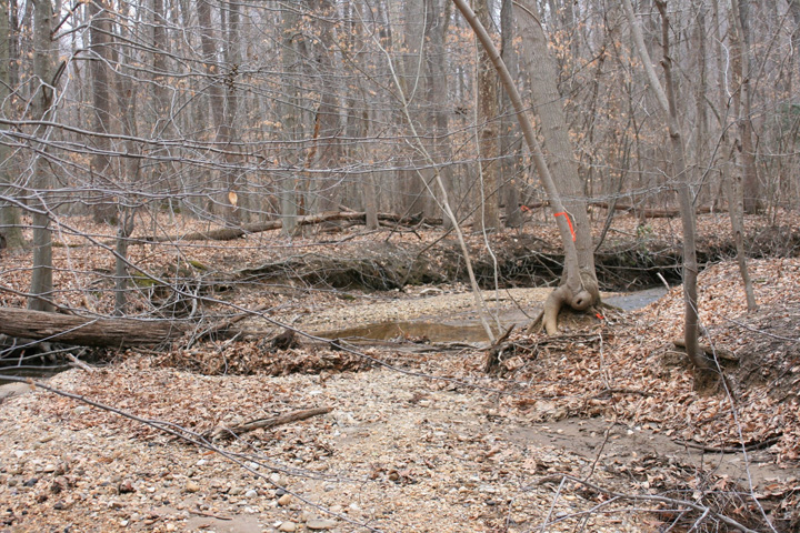 Field photo showing stream conditions at site MATT-212-A-2011-2