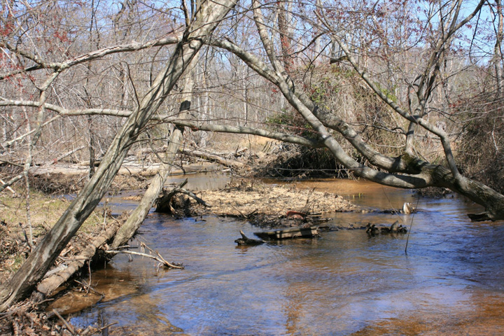 Field photo showing stream conditions at site MATT-306-X-2011-1