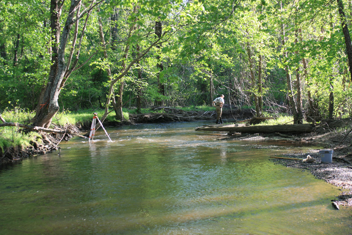Field photo showing stream conditions at site MATT-308-A-2010-2