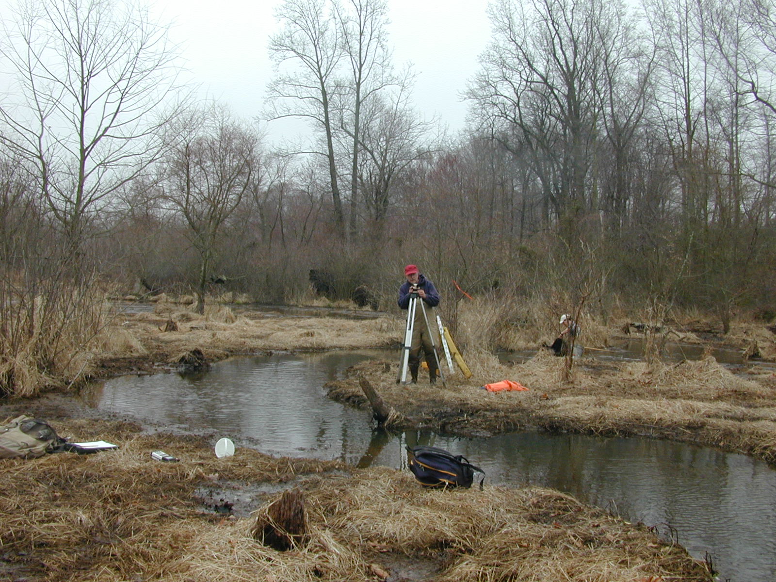 Field photo showing stream conditions at site MICR-207-R-2002-2