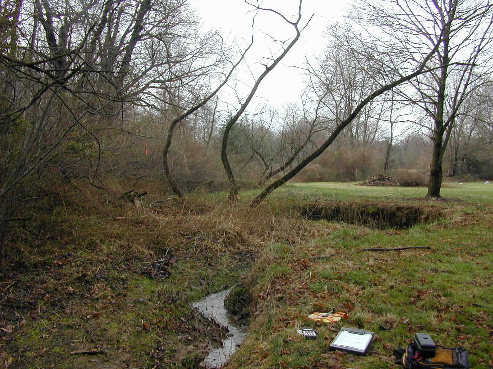 Field photo showing stream conditions at site MPAX-101-R-2002-1