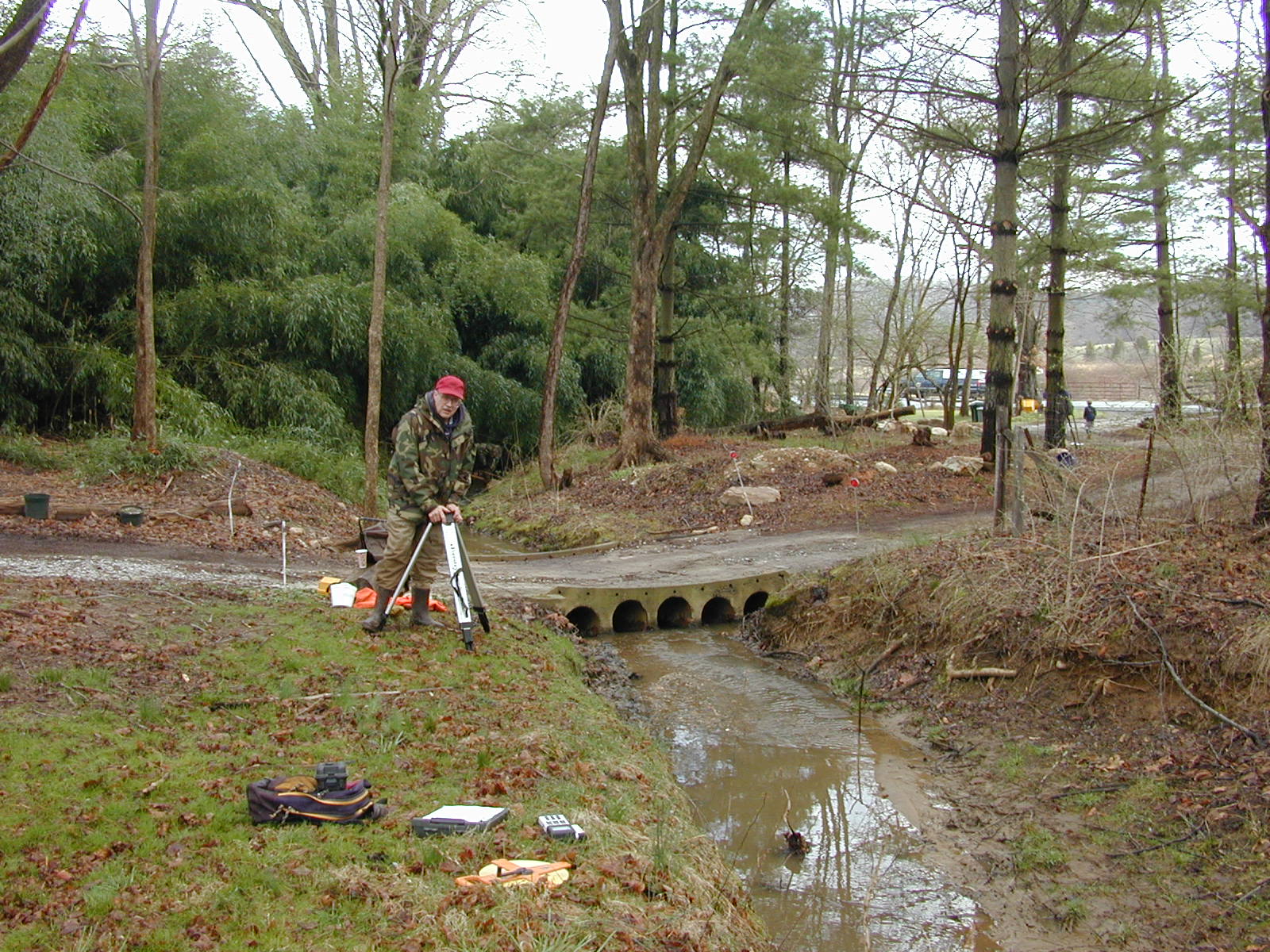 Field photo showing stream conditions at site MPAX-101-R-2002-2