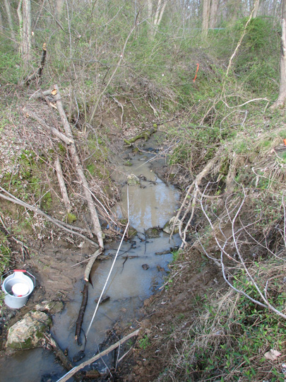 Field photo showing stream conditions at site MPAX-102-R-2007-2