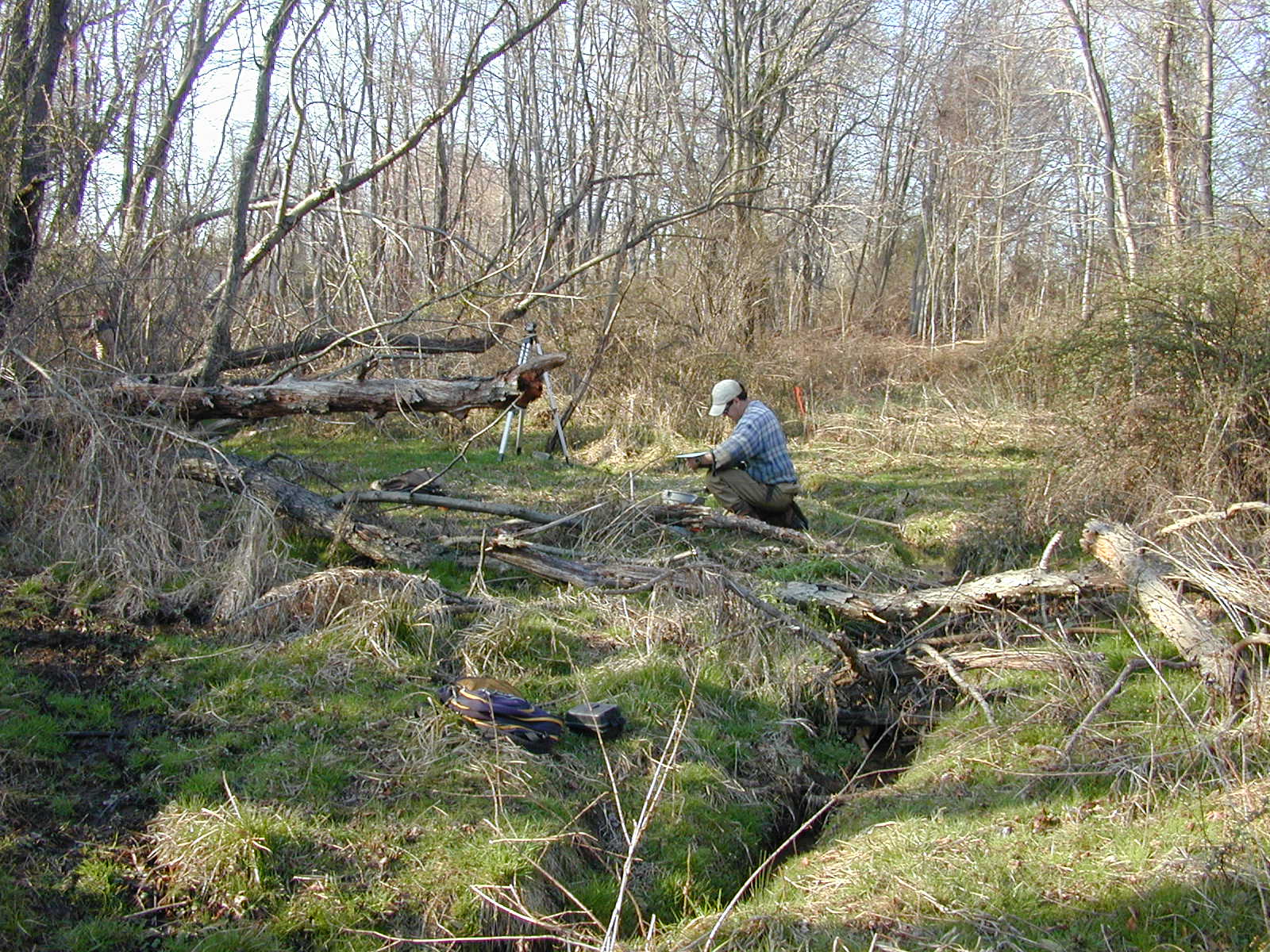 Field photo showing stream conditions at site MPAX-104-R-2002-2