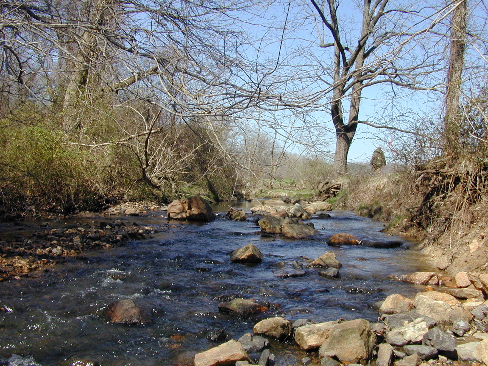 Field photo showing stream conditions at site MPAX-205-R-2002-1