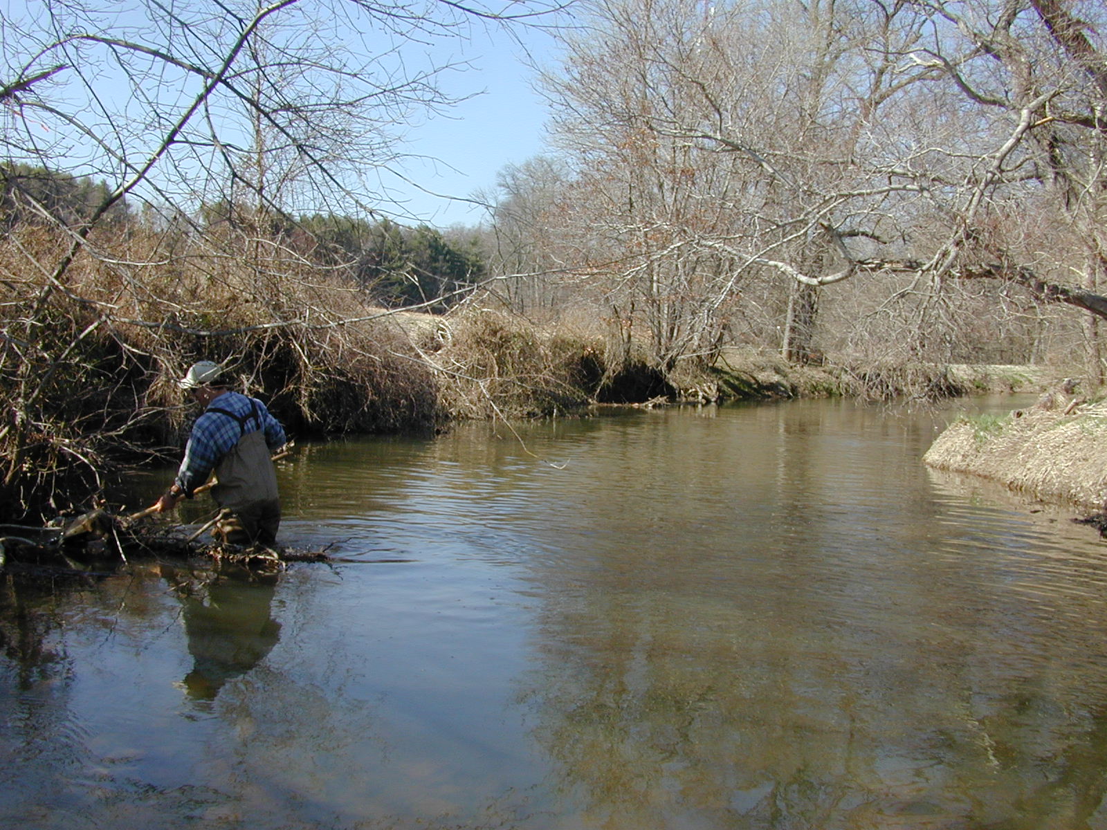 Field photo showing stream conditions at site MPAX-310-R-2002-2