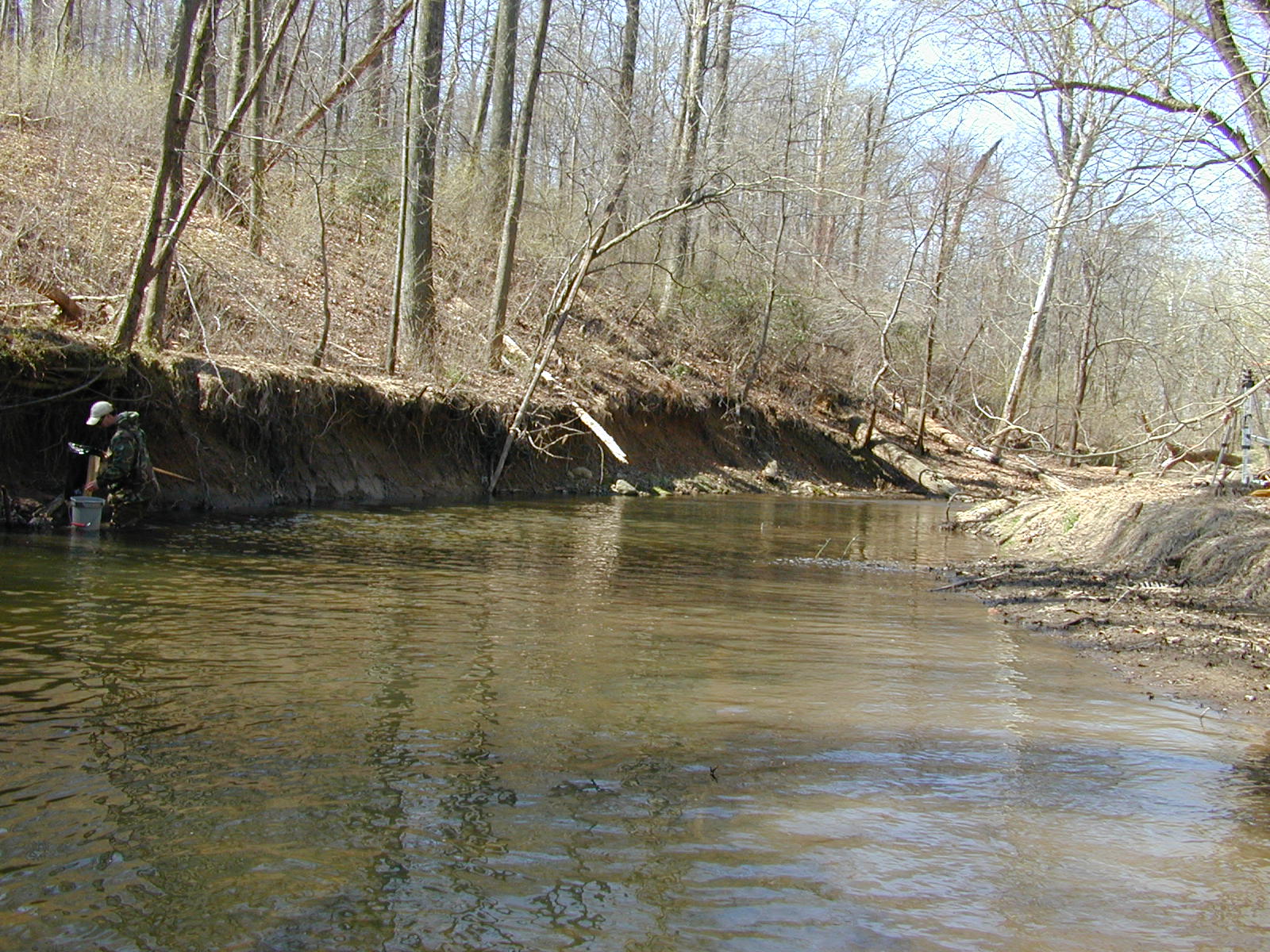 Field photo showing stream conditions at site MPAX-313-R-2002-2