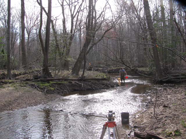 Field photo showing stream conditions at site NANJ-301-H-2012-2