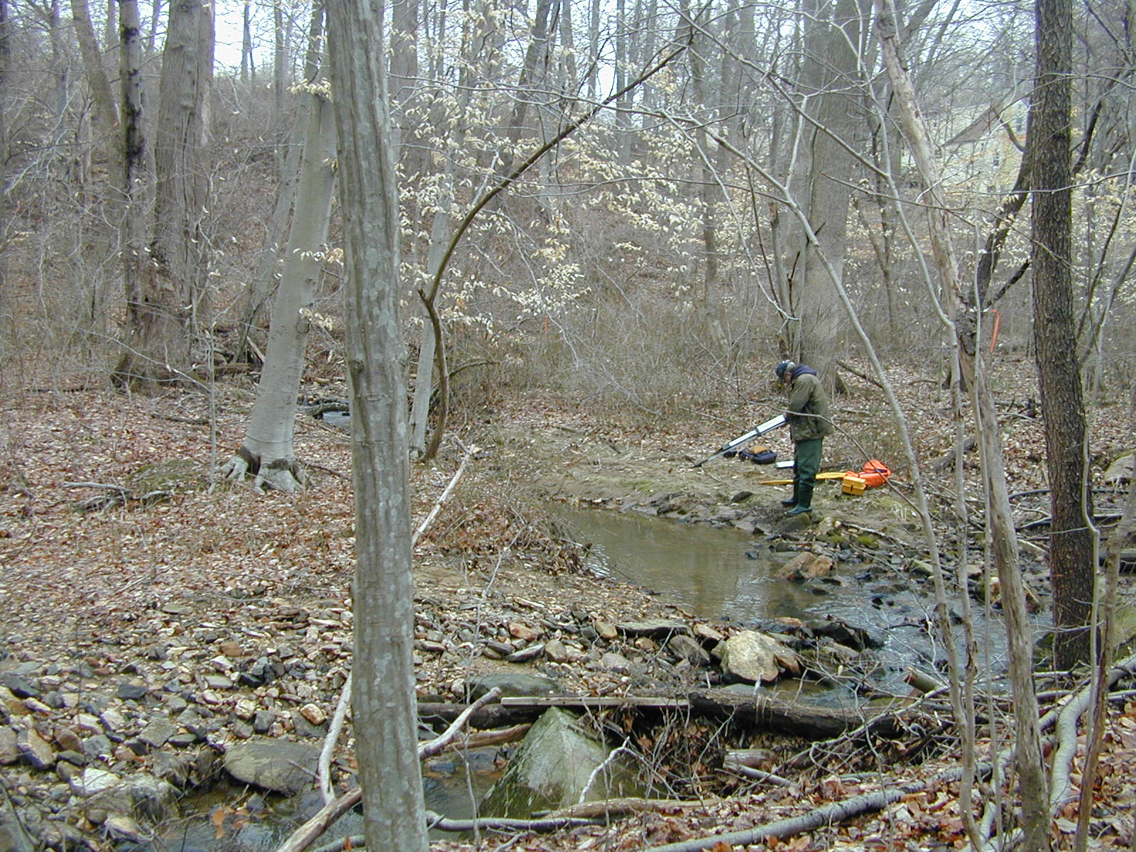 Field photo showing stream conditions at site OCTO-102-C-2001-2
