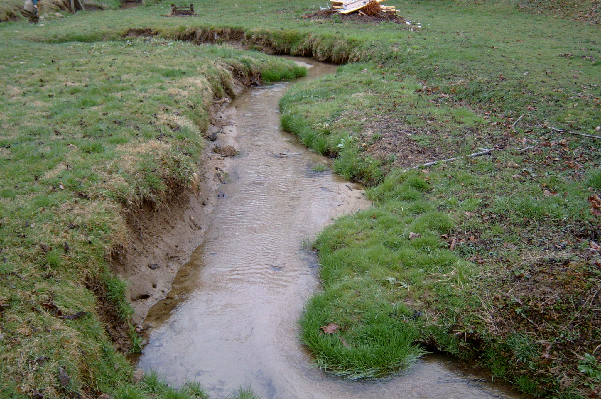 Field photo showing stream conditions at site OCTO-107-R-2004-91