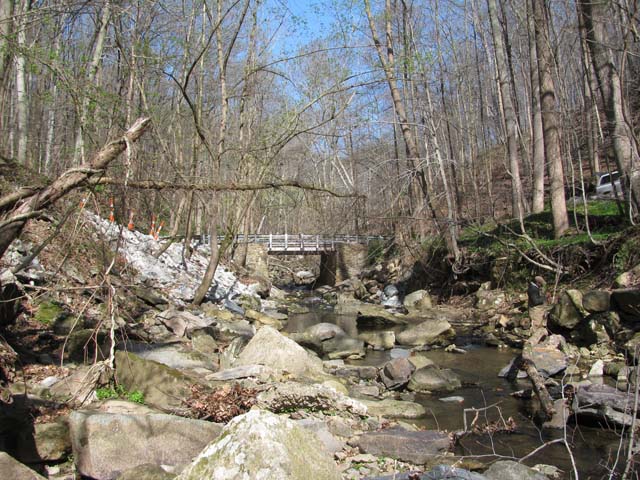 Field photo showing stream conditions at site PATL-106-X-2012-1