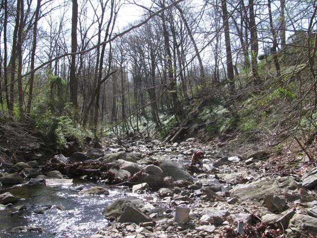 Field photo showing stream conditions at site PATL-106-X-2012-2