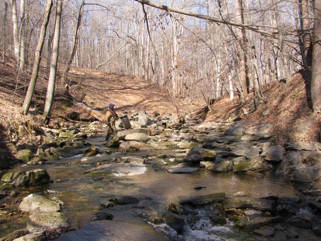 Field photo showing stream conditions at site PATL-112-X-2013-1