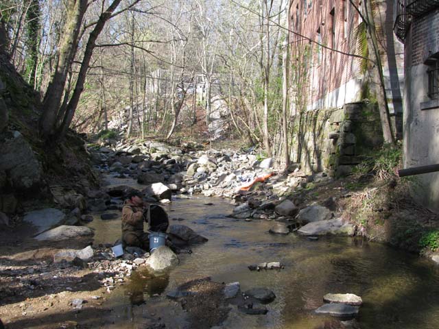 Field photo showing stream conditions at site PATL-205-X-2012-1