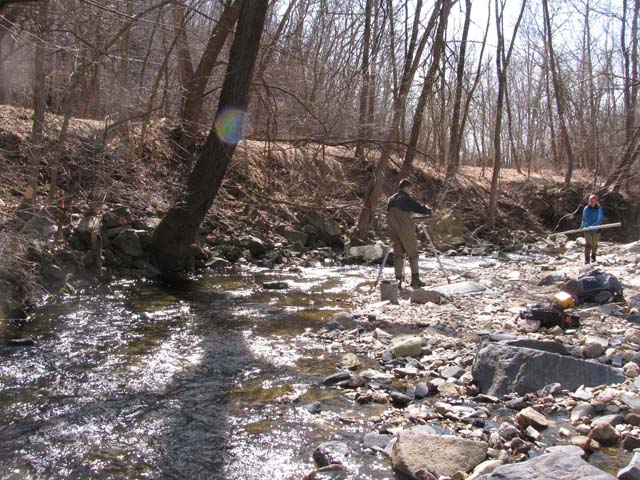 Field photo showing stream conditions at site PATL-209-X-2013-2