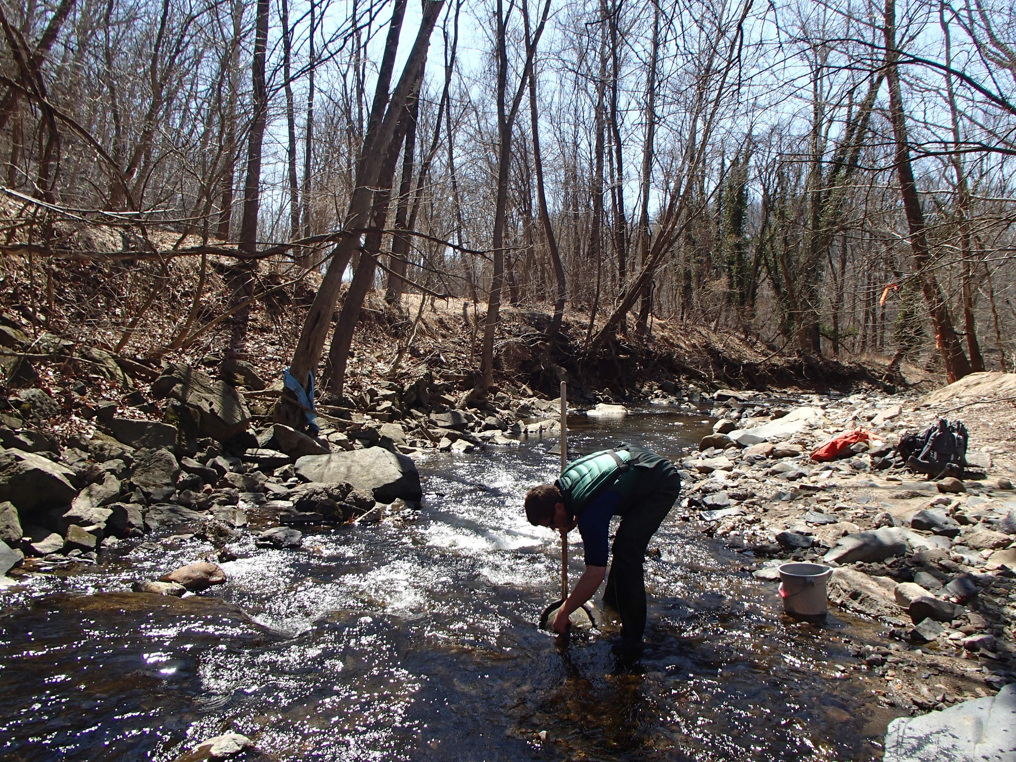 Field photo showing stream conditions at site PATL-209-X-2015_midpoint-looking-downstream