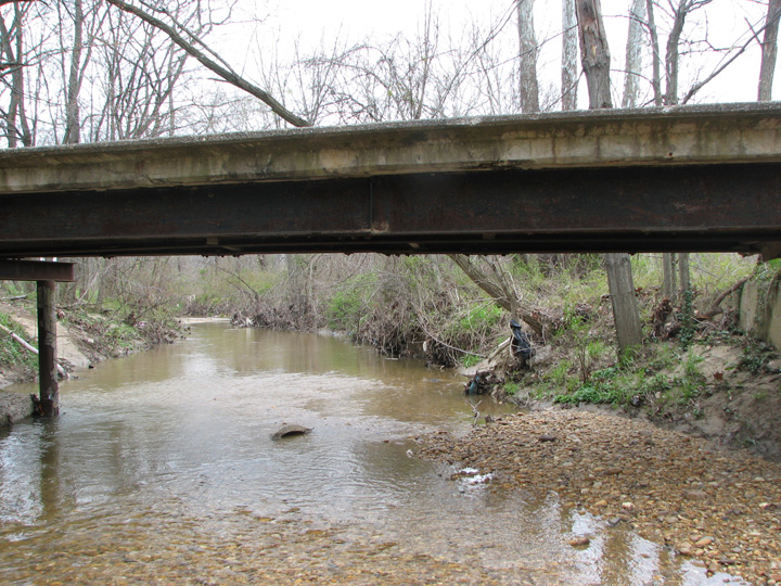 Field photo showing stream conditions at site PATL-256-T-2007-2