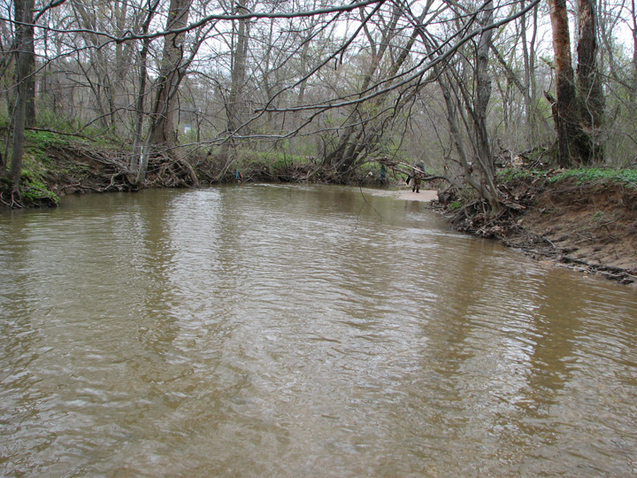 Field photo showing stream conditions at site PATL-357-T-2007-1